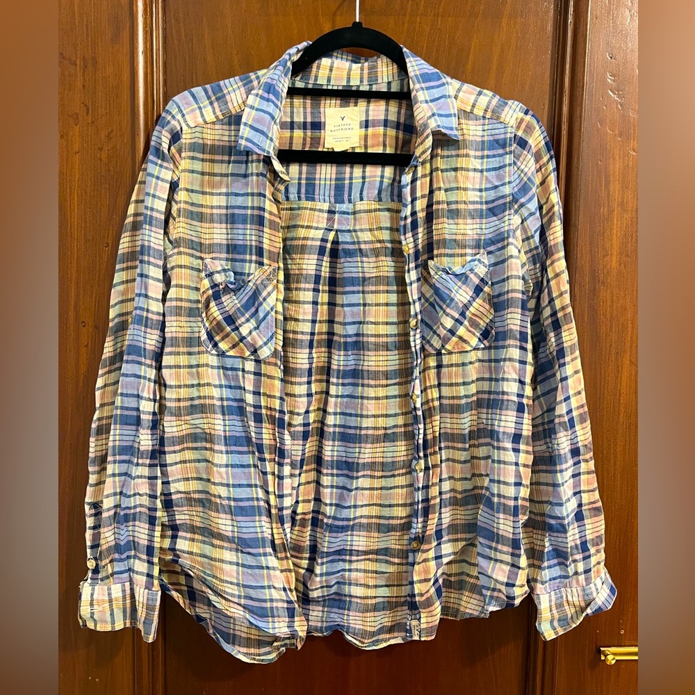 Light multicolored flannel